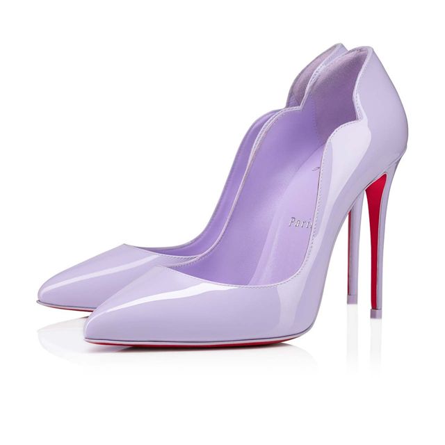 Christian Louboutin Pumps Hot Chick 100 mm stiletto heel Lilac Smoke/lin Lilac Smoke Patent leather