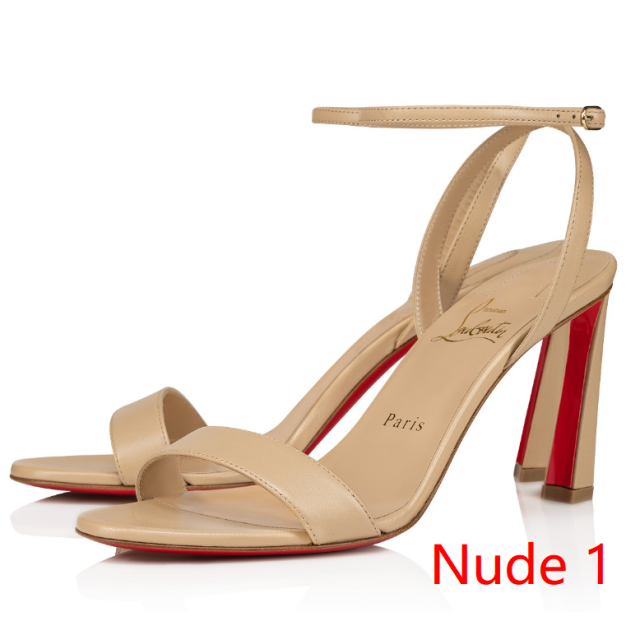 Christian Louboutin Condora Queen 85 Mm Sandals Nappa Leather Nude