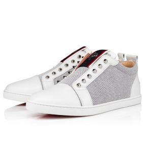 Christian Louboutin F.A.V Fique A Vontade Sneakers Calf Leather Spikes Multicolor
