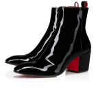 Christian Louboutin Rosalio St 70 Mm Boots Patent Calf Leather Black