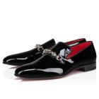 Christian Louboutin Equiswing Loafers Patent Calf Leather Black